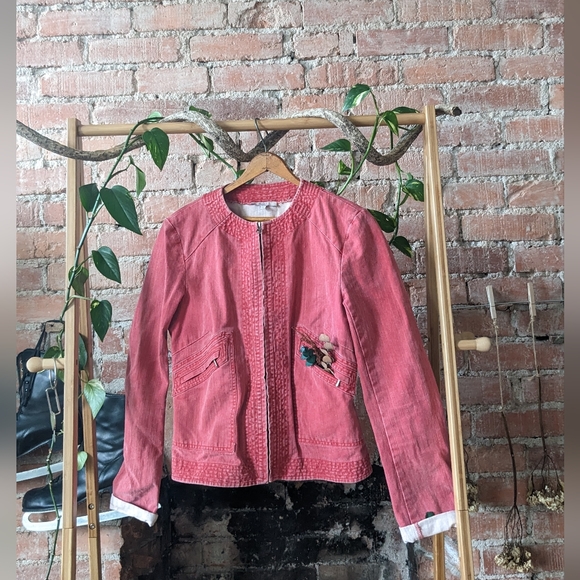 SOLD 100% Cotton Denim Jacket - Picture 1 of 7